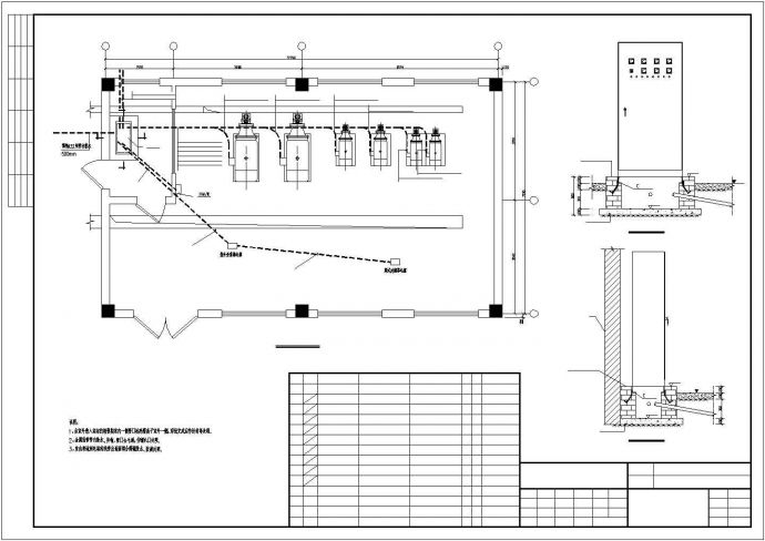 某生活水泵房电气施工图纸（三级负荷，第三类防雷）_图1