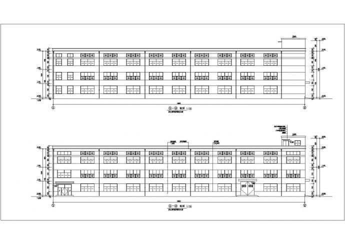 三层高文忠市政扩建厂房建筑方案图，共1张图_图1