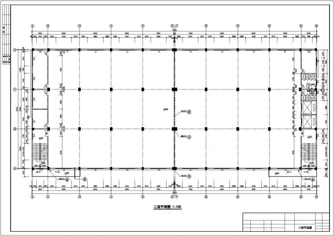 现代风格五层厂区建筑设计，共6张cad图_图1