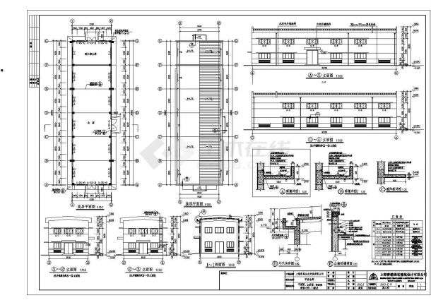 某甲类仓库建筑施工图（含门窗表，共9张图）-图二