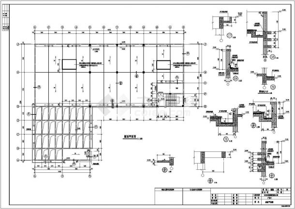 某地区五层框架结构厂房建筑施工图纸-图二