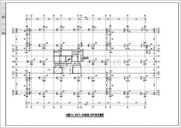 【重庆】18层框剪结构财富广场高层写字楼结构施工图，共2栋-图一