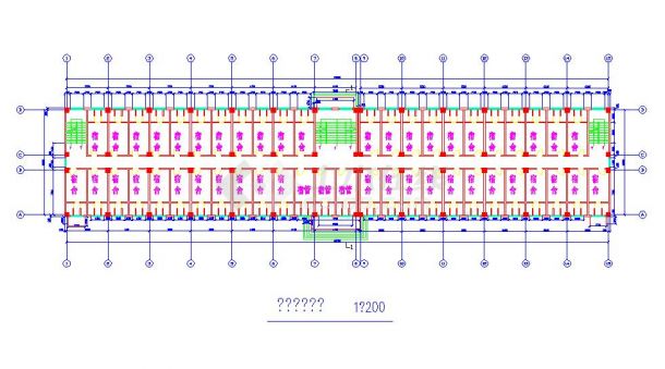 8000平米左右五层框架结构学生公寓毕业设计（计算书、部分建筑图）-图二