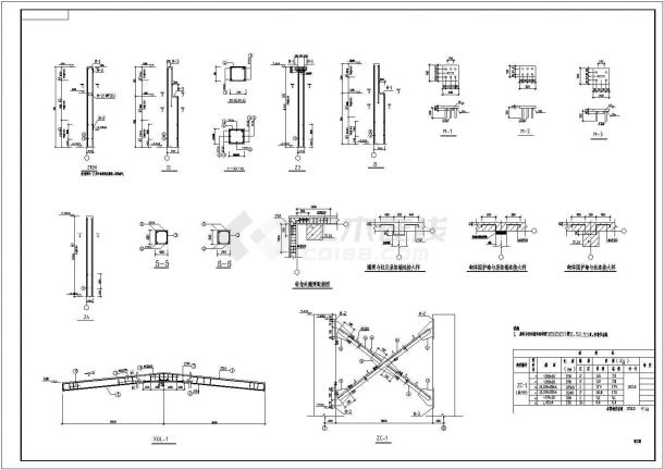 【广州】某门式刚架结构厂房结构设计施工图-图二