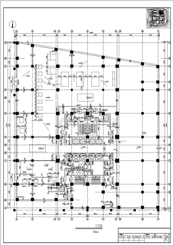 北京某小区地上二十七层住宅钢结构图纸（8度抗震）-图二