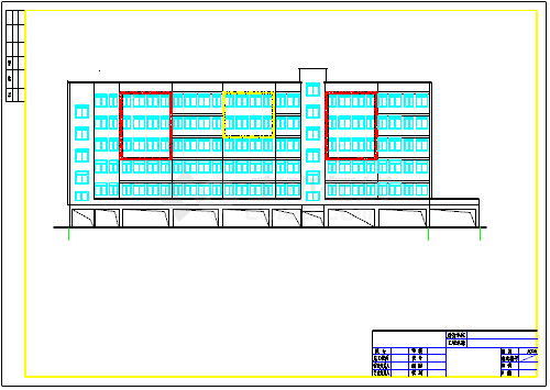 某六层底框结构员工宿舍楼建筑、结构全套设计施工图（含设计说明）-图一
