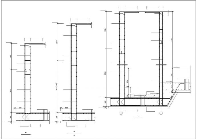某地下室结构加固和抗浮设计施工图纸_图1