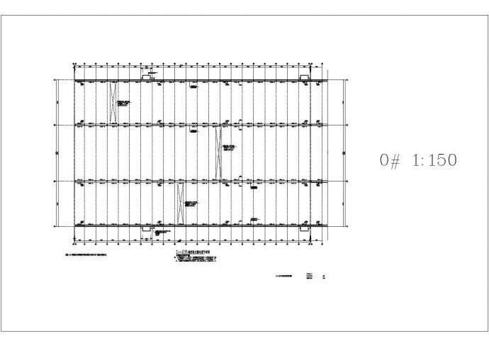 江苏某24米跨两层钢结构厂房部分结构设计图_图1