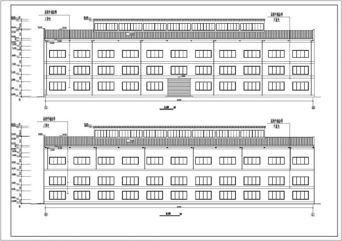 某一层排架结构厂房建筑设计施工图_图1