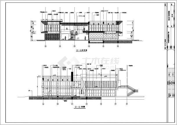 框架结构太阳宫G区售楼处工程节点建筑施工图-图二