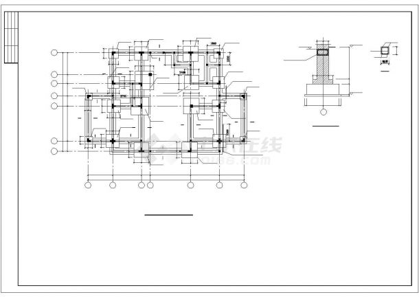 某小区小别墅建筑结构设计施工图纸-图一