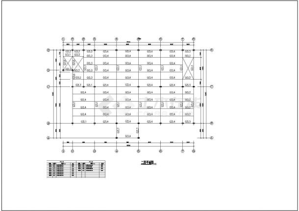 某钢框架地上两层厂房结构设计图（独立基础）-图二