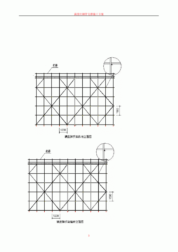 某三层框架结构装卸综合楼满堂脚手架施工方案-图二