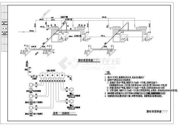 某市污水处理厂滤池结构设计施工图-图二