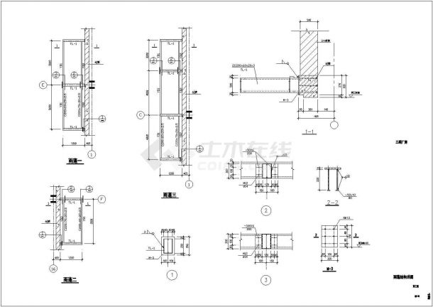 浙江某多层钢结构厂房设计图（共35张图纸）-图二