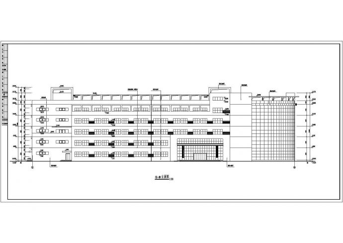 某地五层框架结构厂房全套建筑设计施工图_图1
