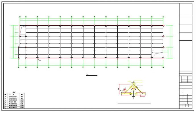 底部两层钢框架顶部门刚结构综合楼结构施工图（含pkpm模型）_图1