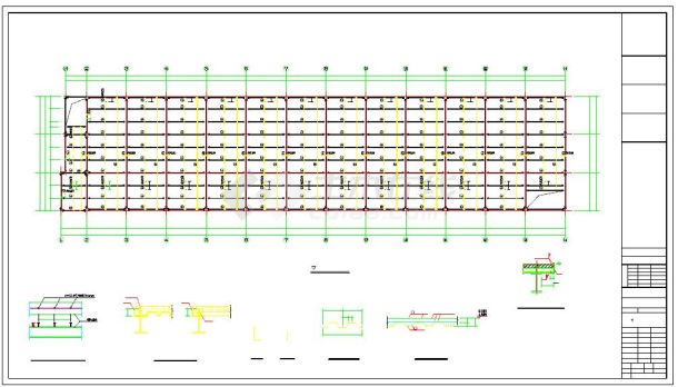 底部两层钢框架顶部门刚结构综合楼结构施工图（含pkpm模型）-图二