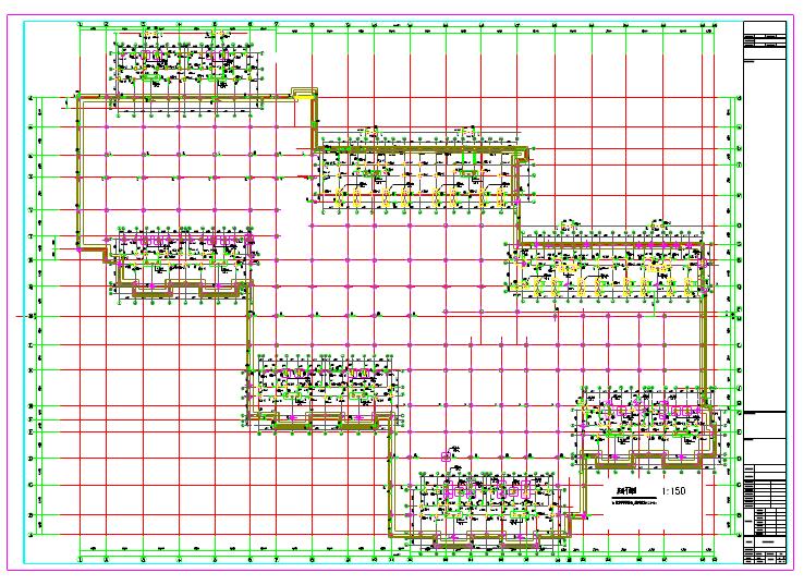 地下二层框架结构车库结构设计施工图
