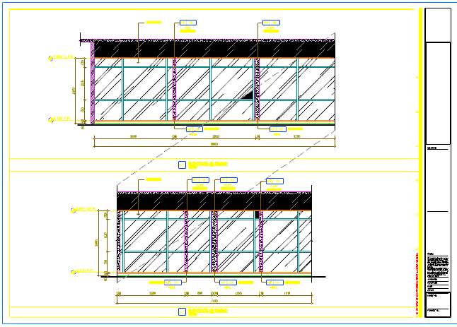 某地简洁大方餐厅室内家装设计CAD施工图（含效果图）_图1