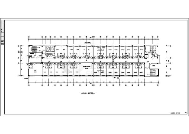 中医院六层门诊楼给排水cad施工设计图-图一