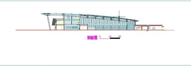 [广东]某汽车客运站方案设计全套cad图（含效果图）-图二