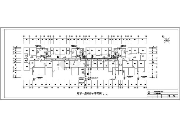 一地方公寓建筑给排水系统整套CAD施工图-图一