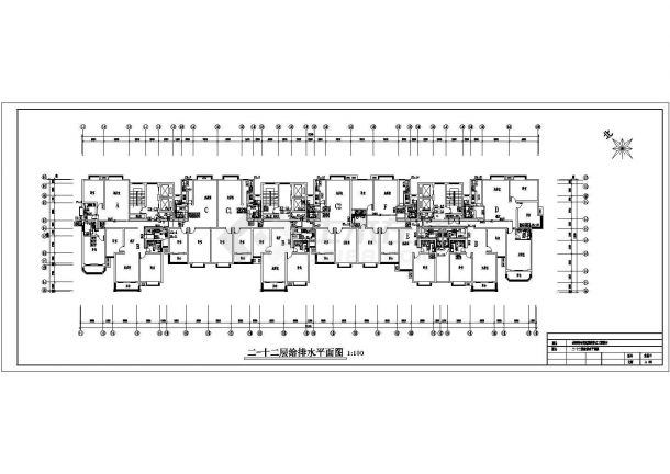 一地方公寓建筑给排水系统整套CAD施工图-图二