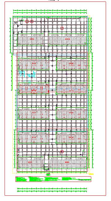 地下二层剪力墙结构地下车库结构施工图（局部一层）_图1