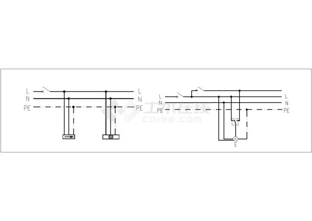 大型商住楼地下室电气施工图纸（一级负荷，含人防）-图二