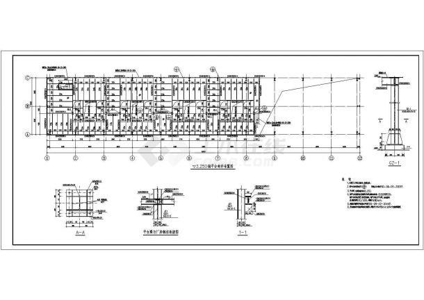 某12米跨压缩机厂房结构设计图-图二