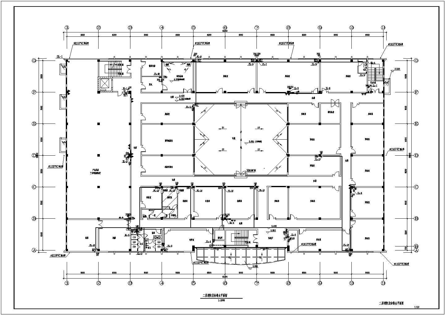 某输血材料工程中心给排水施工图