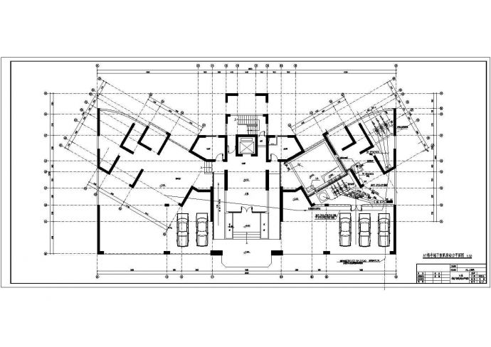 某建筑小区十二层塔式住宅的强电设计图（二级负荷）_图1