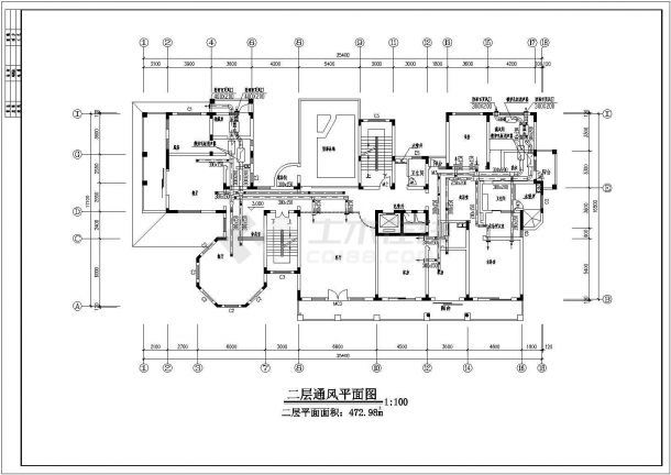某豪宅别墅暖通空调设计施工图（含设计说明）-图二