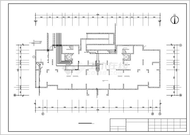 青岛市某经典十七层住宅给排水施工CAD布置图-图一