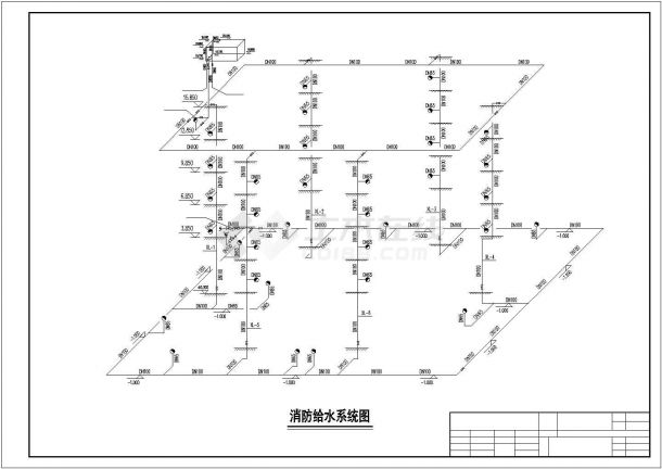 广东某六层4800人宿舍给排水全套图纸-图一