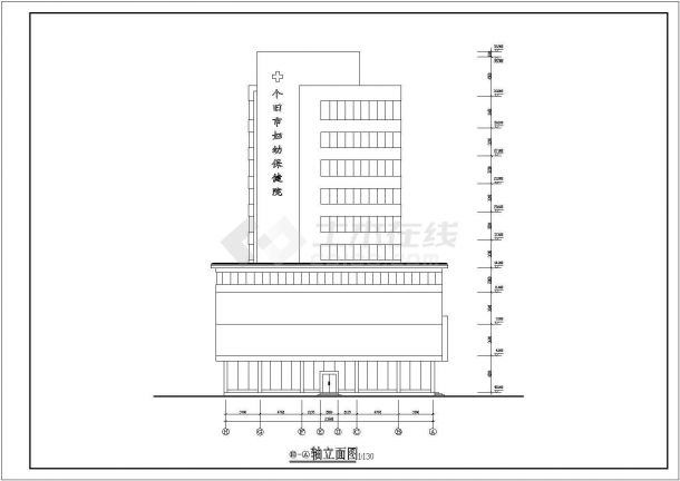 宾馆改造为医院建筑设计图纸（含门窗表）-图二