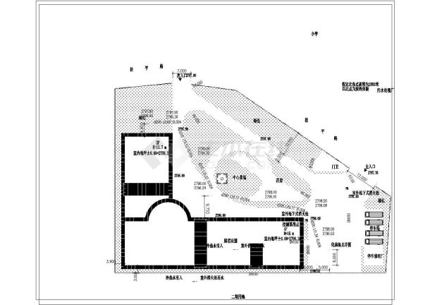 四川省某6440平方米旅游山庄给排水设计图-图二