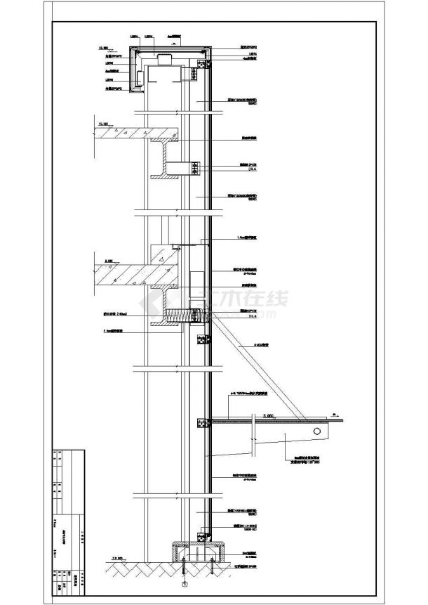 【成都】某厂房幕墙结构设计图（含设计说明）-图二
