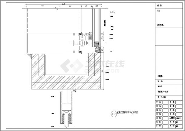 某通信公司开发区生产经营楼工程幕墙设计图(含计算书)-图一