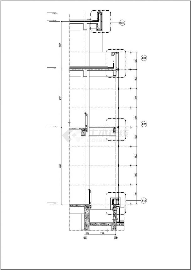 【江西】某工程单索幕墙结构设计图（共9张图纸）-图二