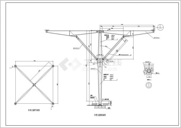 【浙江】汽车展厅结构图纸（含钢结构设计总说明）-图二