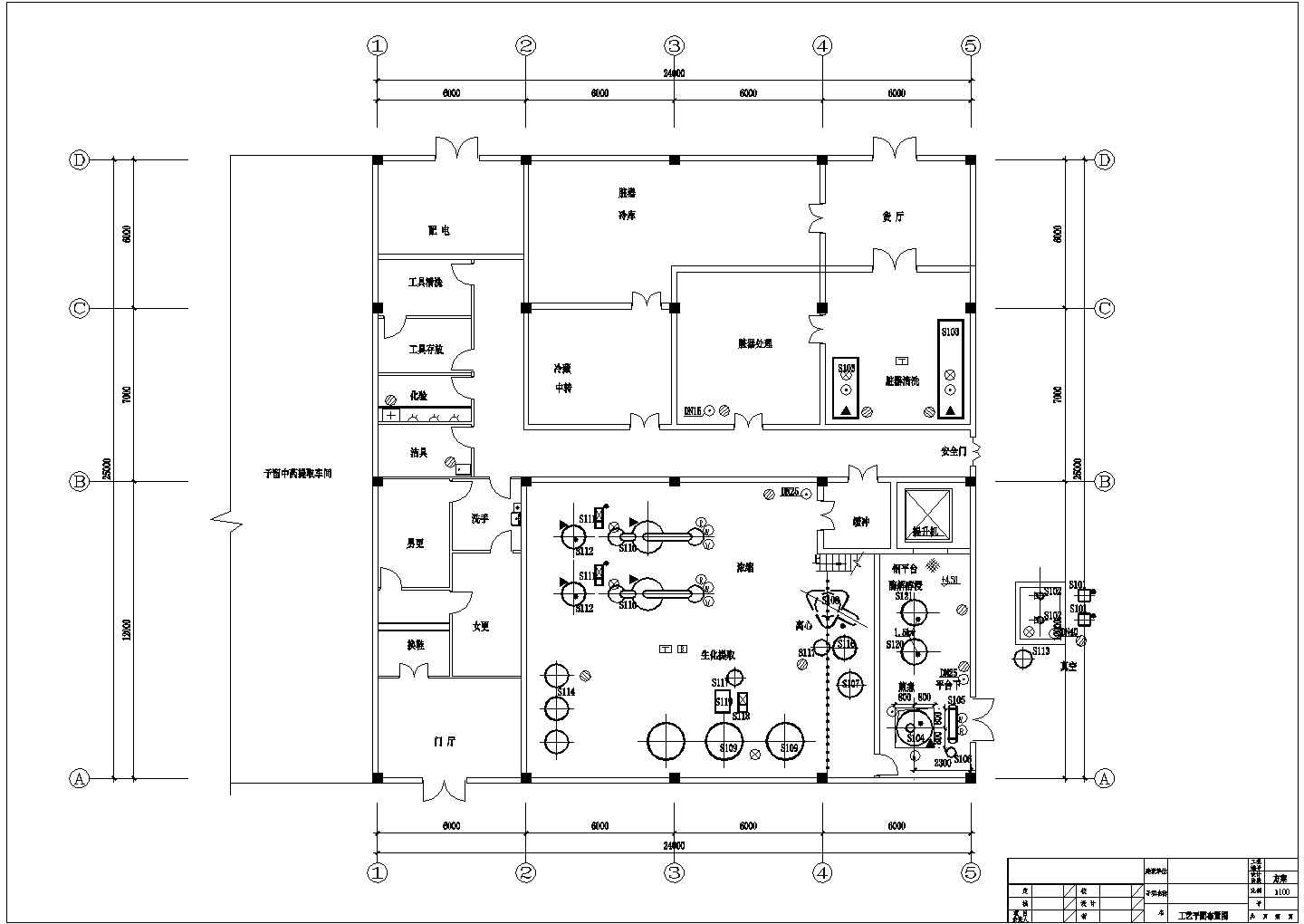 某第五生物制药车间空调设计施工图