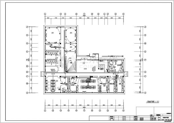 某三层制药厂质检车间电气图纸-图一