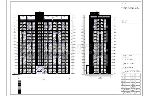 某公寓楼幕墙工程设计图(含计算书)-图一