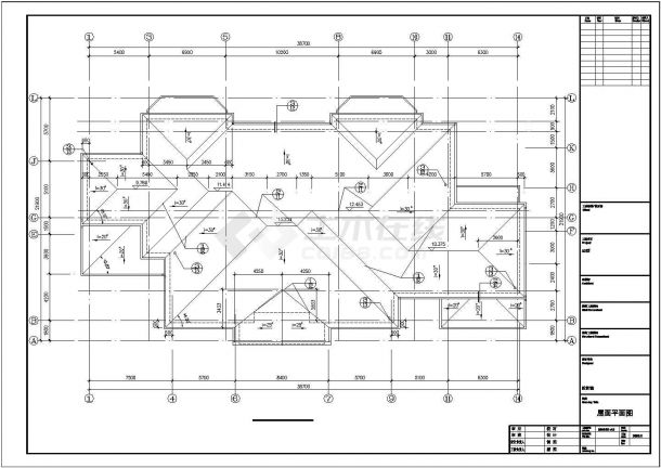 【东莞】某三层A2型轻钢别墅建筑结构图，共23张图-图一