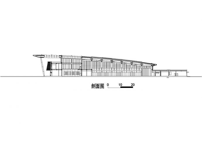某二层汽车客运站建筑方案设计图，含效果图_图1