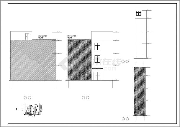 【合肥】某三层医院钢结构电梯结构设计图（共10张图）-图二
