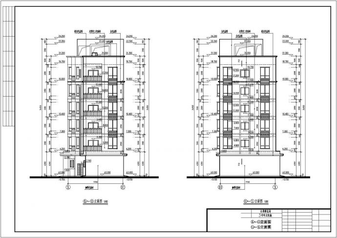 某六层环卫设施住宿办公综合楼建筑设计施工图_图1