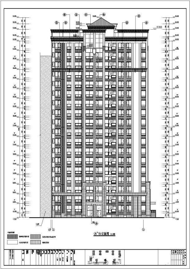 18层剪力墙结构公寓楼结构施工图-图一